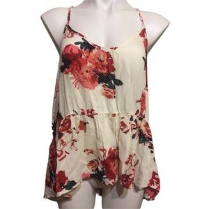 Lulu’s floral racer back style camisole